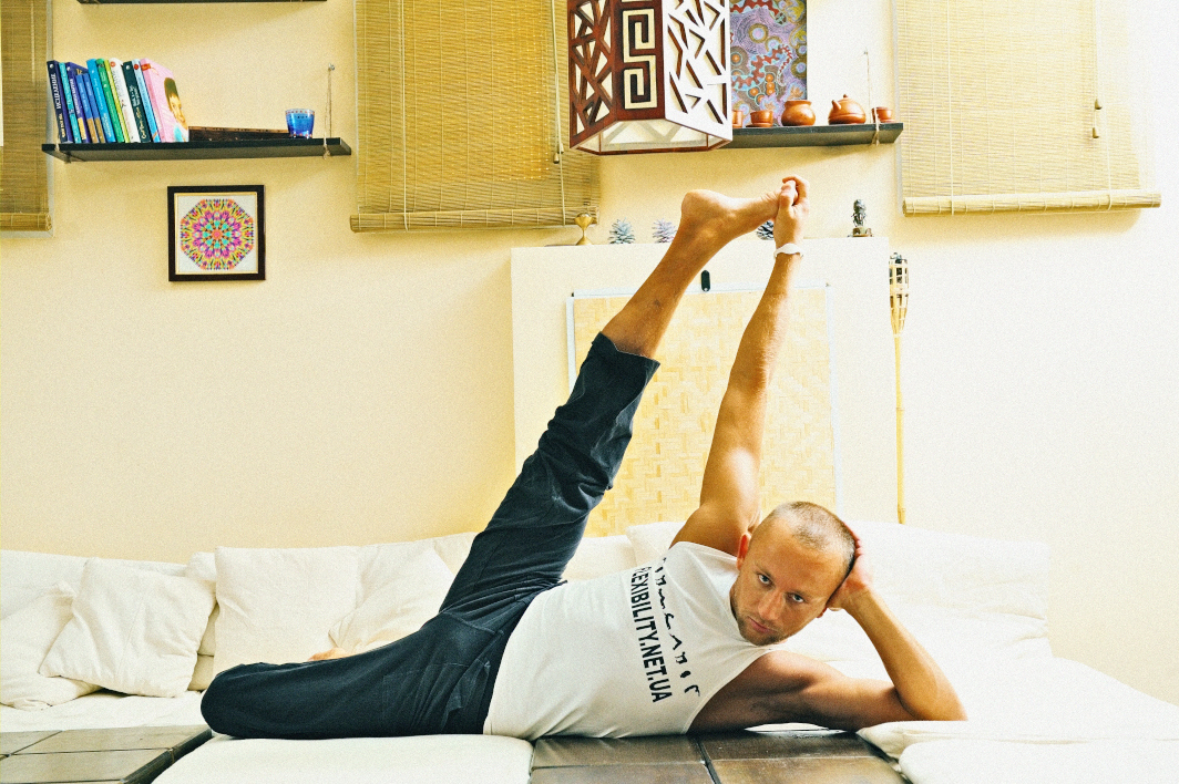 Stretching trainings for splits